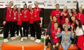 La Ginnastica Macerata brilla alle finali nazionali del campionato italiano: 16 medaglie vinte e 8 titoli