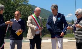 Caldarola, taglio del nastro per la nuova area camper: 14 stalli a 500 metri dal centro