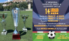 Domenica a Villa Potenza: la finale del 5° Memorial Grieco & Sacchi con maxischermo per la finalissima degli Europei
