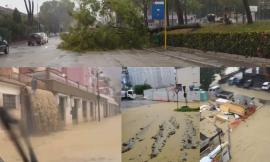 Nubifragio Tolentino, strade come torrenti: registrate frane, allagamenti e alberi abbattuti (VIDEO)