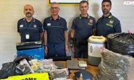 Da un pacco sospetto a un laboratorio di canapa, blitz della finanza: sequestrati 40kg di droga