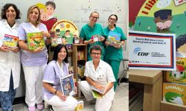 Una nuova bibliotechina per la pediatria di Macerata: donazione di Edif per i piccoli pazienti