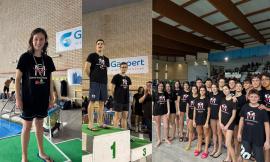 Centro Nuoto Macerata, dieci medaglie ai campionati regionali: 'triplete' per Alessandro Pianesi