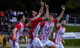 Eccellenza, la Maceratese resiste e vince: 3-2 al Chiesanuova per restare in vetta