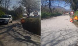Matelica, smottamento della scarpata: stop ai mezzi pesanti sulla strada Crinacci