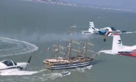 Vento in poppa per l'Amerigo Vespucci: la nave "più bella del mondo" saluta le Marche dopo 2 giorni di folla