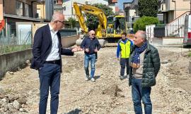 Civitanova, avanzano i lavori per la nuova strada di collegamento tra via Ugo Bassi e via dei Mille