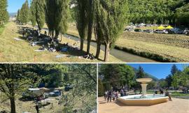 Pioraco invasa dai turisti per il Primo maggio. Il sindaco esulta: "Mai vista così tanta gente"