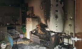 San Severino, incendio distrugge casetta Sae: evacuato 70enne