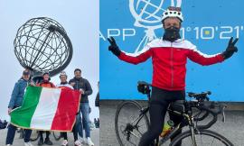Tonino Pieroni in bici da Camerino a Capo Nord: impresa compiuta dopo 4.000 km