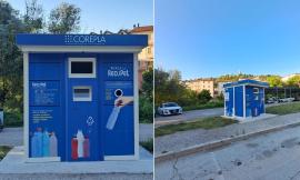 San Severino, installato l'eco-compattatore per il riciclo delle bottiglie in plastica