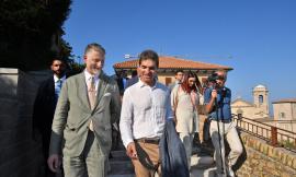 Il ministro Giuli in visita ad Ancona con Acquaroli: "La candidatura a capitale della cultura è uno stimolo"