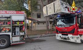 Macerata, incendio in via Volturno: i vigili del fuoco salvano una donna e i suoi tre gatti
