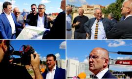 Tolentino, sopralluogo nell’area del nuovo campus scolastico: avviata la pre-cantierizzazione (FOTO e VIDEO)