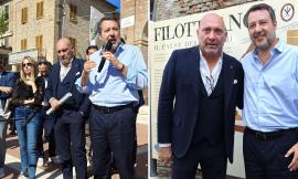 Salvini chiude il tour nelle Marche a Filottrano: il vicepremier incontra il "sindaco strano" Paolorossi