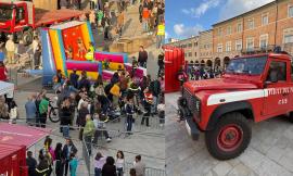 San Severino, bimbi pompieri per un giorno: grande successo per “Pompieropoli”