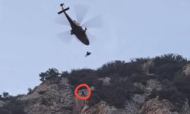 Cade durante l'arrampicata a Gelagna Alta: donna soccorsa con l'elicottero