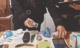 Blitz antidroga a San Severino: carabinieri sequestrano hashish e cocaina, arrestato 33enne