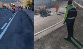 San Severino, sicurezza stradale potenziata al "Divini": al via il rifacimento della segnaletica orizzontale