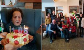 Pioraco in festa per Tullia Memè: la cittadina più anziana compie 105 anni