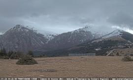 Torna la neve sui Monti Sibillini, temperature in calo