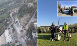 Macerata, chiusura via Roma: scatta il controllo aereo del traffico per limitare i disagi