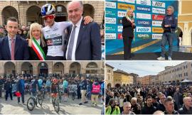 Piazza del Popolo palcoscenico mondiale: la “tappa regina” della Tirreno-Adriatico accende San Severino