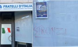 Imbrattata la sede di Fratelli d'Italia in Corso Cairoli, Livi: "Vigliaccate che si commentano da sole"