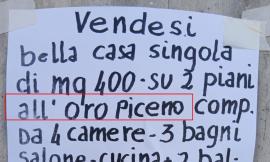 Sforzacosta, spunta il cartello 'fai da te': casa in vendita "all'Oro Piceno"