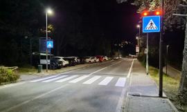 Recanati, attivato il primo attraversamento pedonale con illuminazione led intelligente