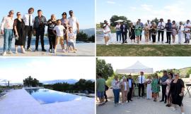 San Severino, l'agriturismo "Le Borgianelle" si allarga: inaugurati piscina e campeggio con la "Iena" Filippo Roma