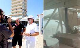 Porto Recanati, il Bora Bora conta i danni: "Temporale devastante, Il gazebo è volato via in pochi minuti" (VIDEO)