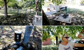 "Giardini di Piediripa nel degrado tra erba alta, cavi a vista e fontanelle rotte": la protesta dei cittadini (VIDEO)