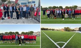 San Severino, nuovo look per il “Tullio Leonori”: inaugurato il campo in erba sintetica