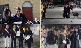 Tolentino torna nel Medioevo: folla al Ponte del Diavolo per la rievocazione con Giorgio Pasotti