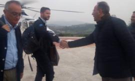 Il commissario Errani in visita a Camerino