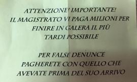 Messaggi inspiegabili nelle cassette della posta dei tolentinati