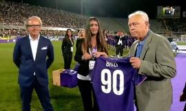 L'omaggio del Franchi a Pino Brizi per i 90 anni della Fiorentina - FOTO E VIDEO