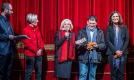 Teatri di Sanseverino, dopo la prima Nancy Brilli applaude alla ripresa post sisma