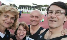 La staffetta mista della Sef Macerata invitata al Golden Gala di Roma