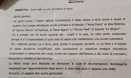 Accorato appello del preside: "Dateci una mano. I ladri hanno preso tutto"
