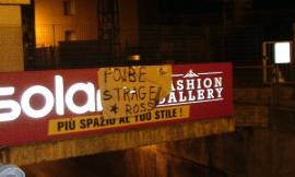 Striscioni a Civitanova per commemorare la tragedia delle Foibe