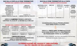 Sisma, Contram mette a disposizione corse aggiuntive