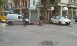 Incidente stradale lungo corso Matteotti