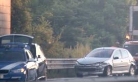 Tamponamento a catena lungo la SS 77 all'altezza di Morrovalle