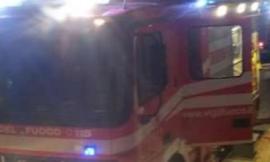 Incendio nella notte: semidistrutto il calzaturificio Betti's di Morrovalle