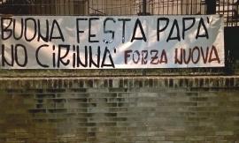 Festa del papà: a San Severino gli auguri di Forza Nuova contro la Cirinnà