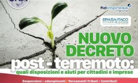 Terremoto, nuovo decreto: da domani incontri sul territorio per illustrare gli interventi a cittadini e imprese