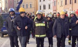 Il ministro Minniti a Visso: "Per la ricostruzione abbiamo l'obiettivo di fare presto e bene"
