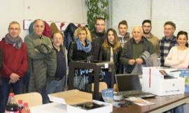 Camerino, una stampante 3D tra le donazioni fatte all'Ipsia “G. Ercoli”